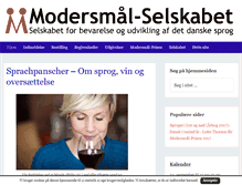 Tablet Screenshot of modersmaalselskabet.dk